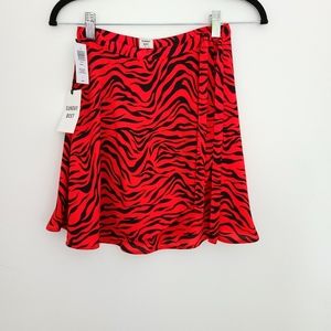 Aritzia Sunday Best Zebra Print Skirt